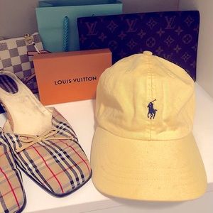 🐳 POLO by RALPH LAUREN pony logo yellow hat 🐳